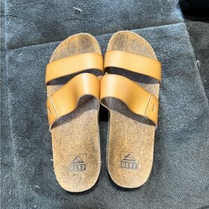 Reef Brown Slide Sandals